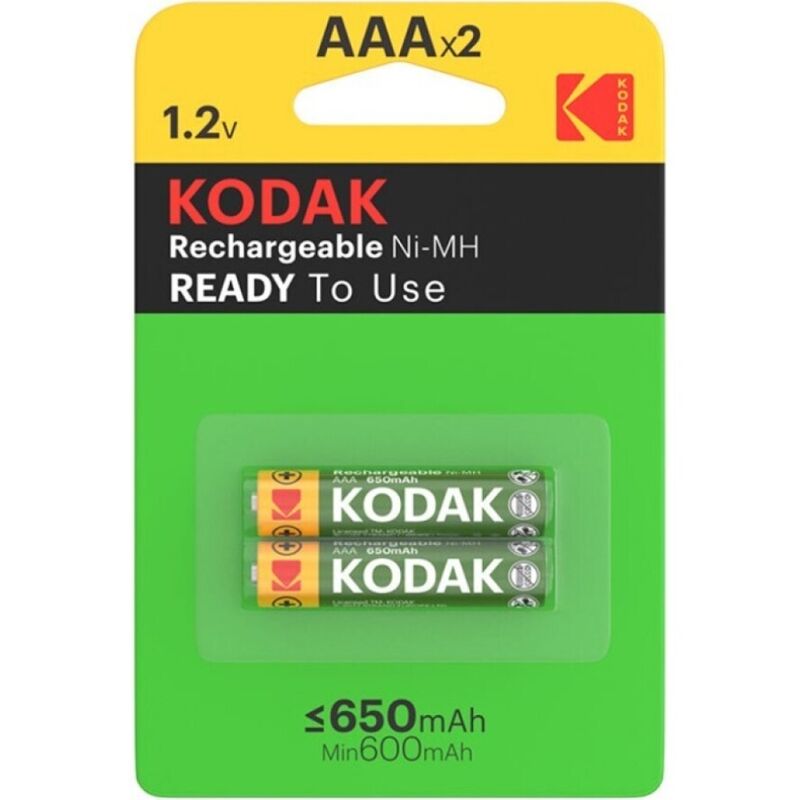 KODAK – PILA RECARGABLE HR03 AAA 650mAh BLISTER*2