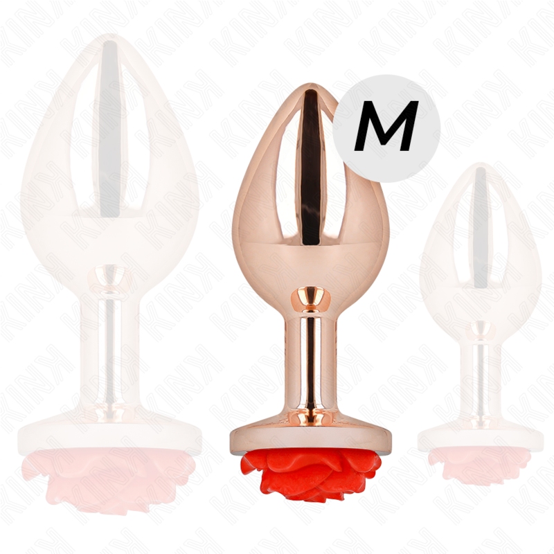 KINK – PLUG ANAL ORO ROSADO ROSA ROJA M