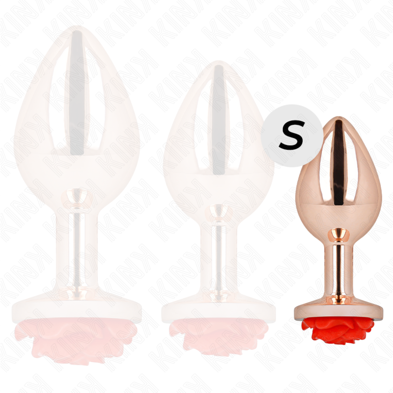 KINK – PLUG ANAL ORO ROSADO ROSA ROJA S