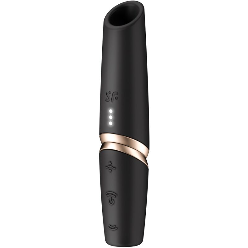 SATISFYER – PERFECT KISS ESTIMULADOR CLÍTORIS POR ONDAS NEGRO / DORADO
