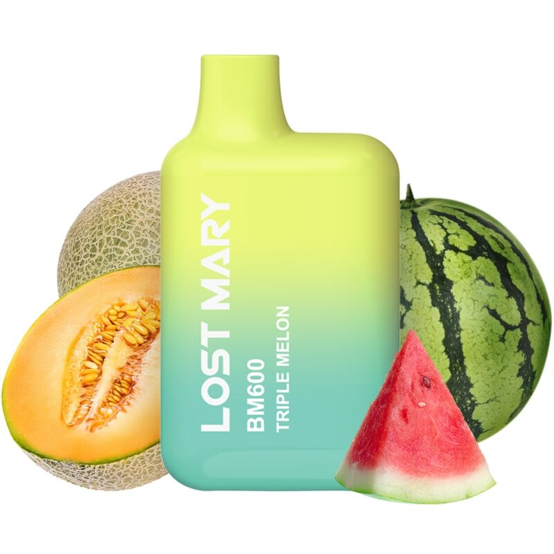 LOST MARY – BM600 VAPER NICOTINA 2% DESECHABLE SABOR TRIPLE MELÓN