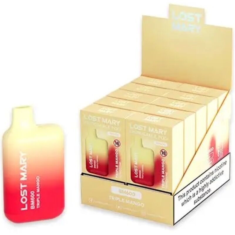 LOST MARY – BM600 VAPER NICOTINA 2% DESECHABLE SABOR TRIPLE MANGO
