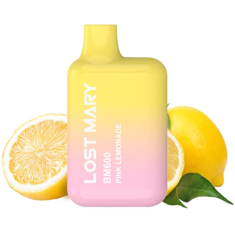 LOST MARY – BM600 VAPER NICOTINA 2% DESECHABLE SABOR LIMONADA ROSA