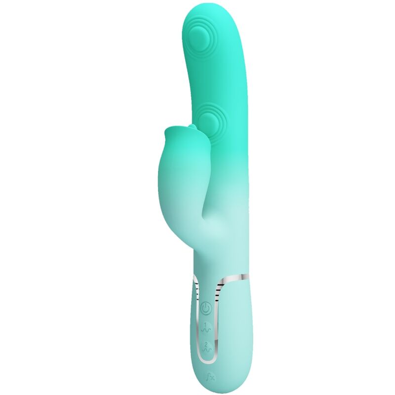 PRETTY LOVE – GIGI VIBRADOR RABBIT MULTIFUNCIÓN VERDE AGUA