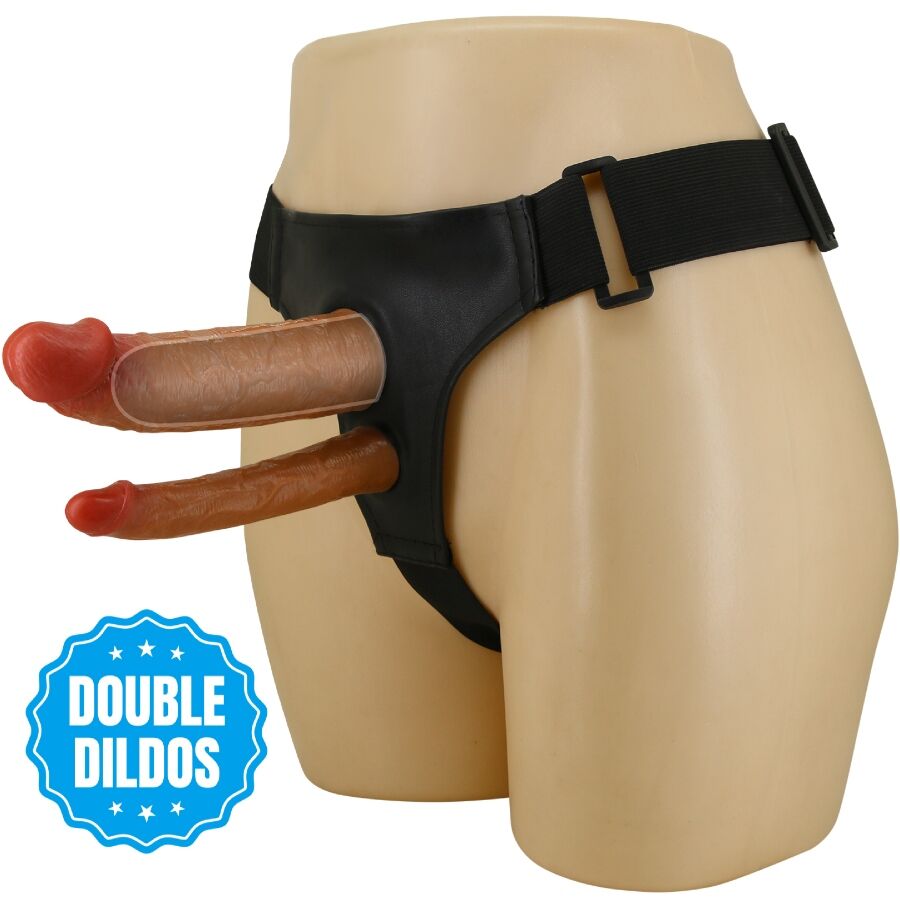 PRETTY LOVE – KEAVEN HARNESS BRIEFS UNIVERSAL  COMFORTABLE DOBLE DILDO