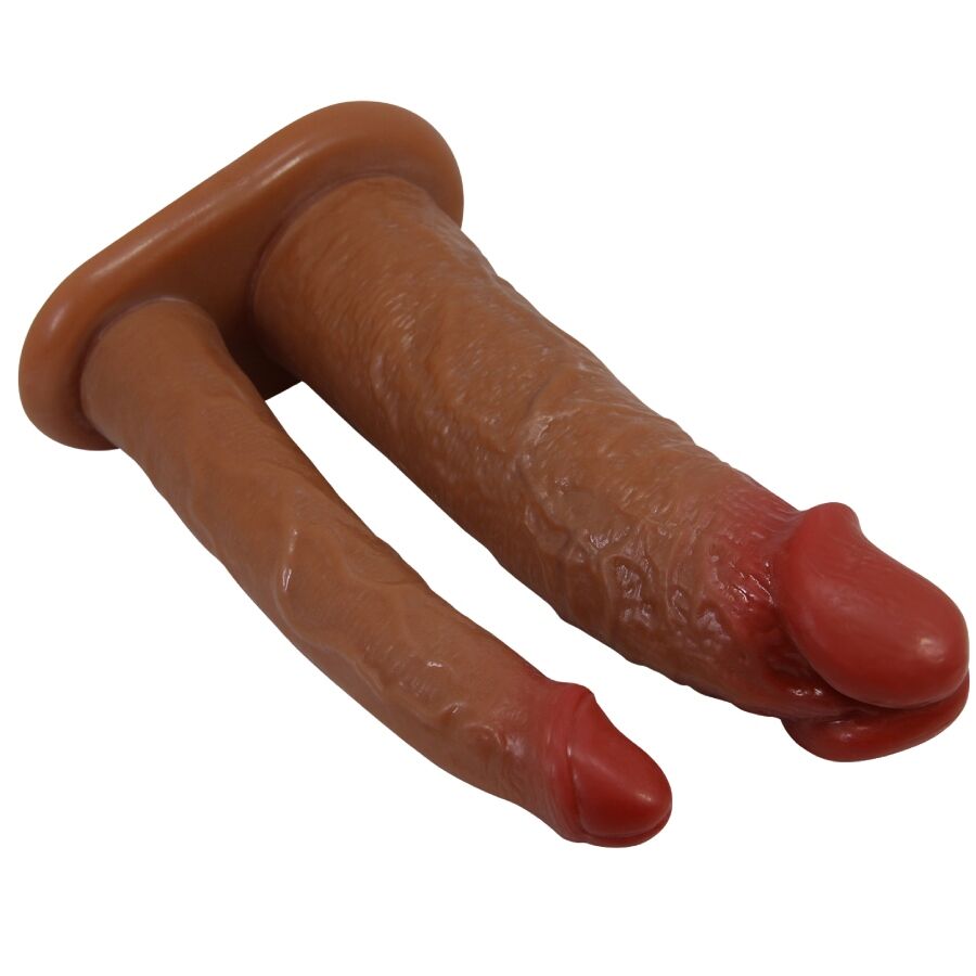PRETTY LOVE – YAIRON FUNDA PARA PENE DOBLE CON EXTENSIÓN DE 4 CM MULATO