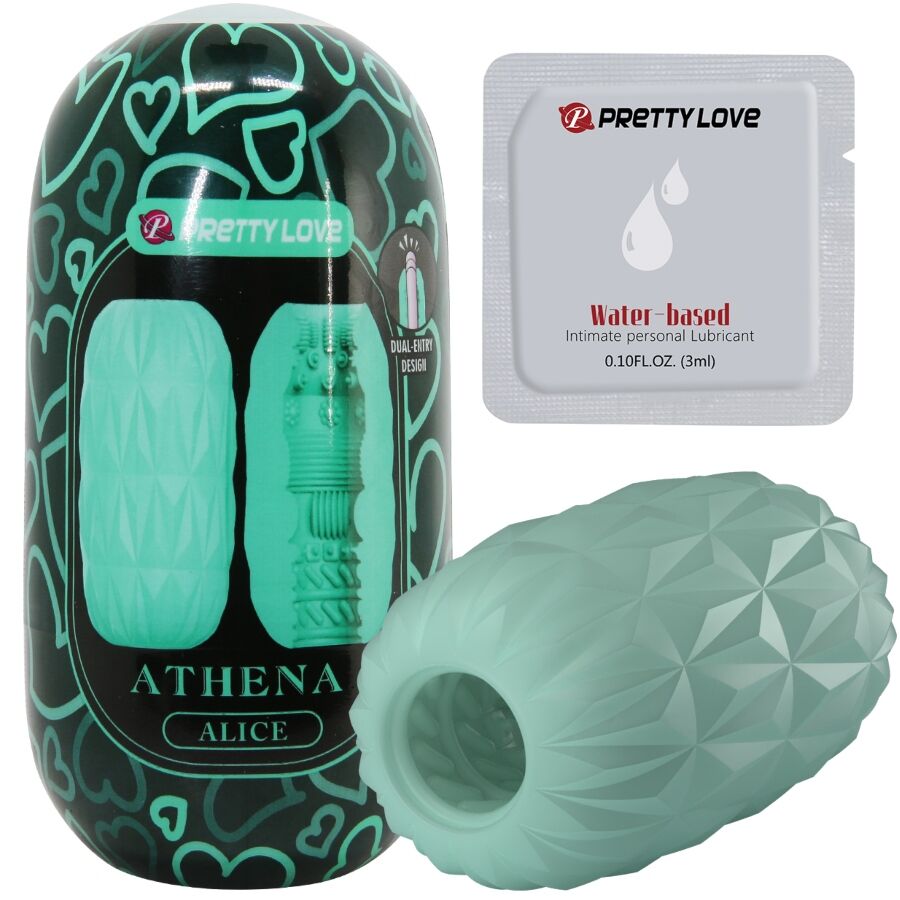 PRETTY LOVE – ATHENA ALICE MASTURBADOR MASCULINO TURQUESA