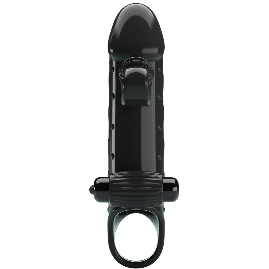 ROMANCE – FUNDA PARA PENE CON VIBRACIÓN NEGRO