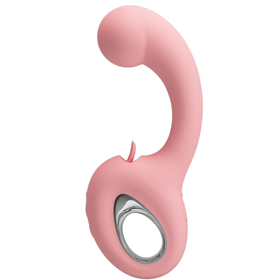 PRETTY LOVE – ERYNNYES VIBRADOR PUNTO G + ESTIMULADOR CLÍTORIS 10 VIBRACIONES ROSA