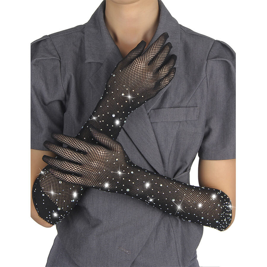SUBBLIME – 957469 GUANTES TRANSPARENTES CON BRILLO NEGRO S/M