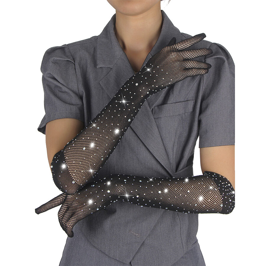 SUBBLIME – 957469 GUANTES TRANSPARENTES CON BRILLO NEGRO S/M