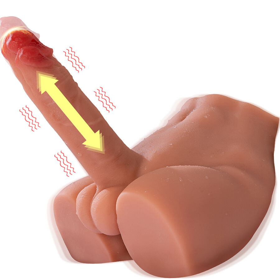 XISE – PEEL DILDO ASS MASTURBADOR DILDO REALÍSTICO POSICIÓN FRONTAL CON THRUSTING 17,5 CM
