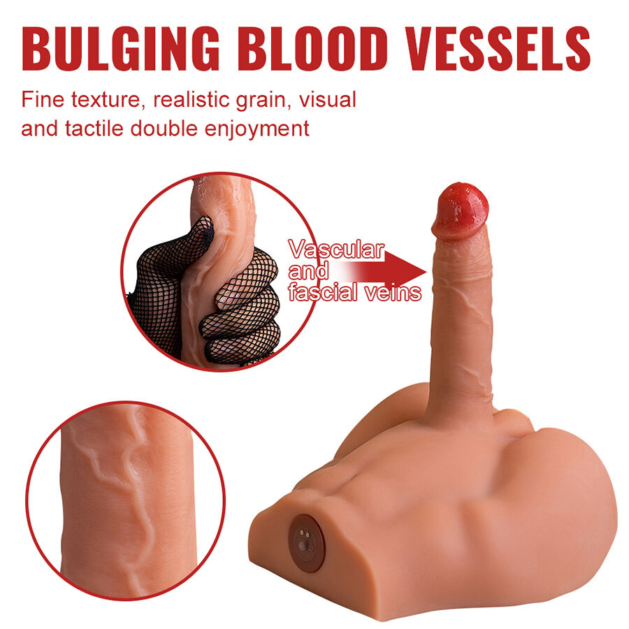 XISE – PEEL DILDO ASS MASTURBADOR DILDO REALÍSTICO POSICIÓN FRONTAL CON THRUSTING 17,5 CM