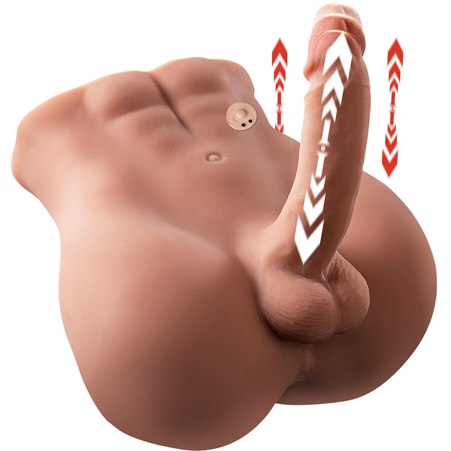 XISE – BERTLETT DILDO ASS MASTURBADOR DILDO Y ANO REALÍSTICO POSICIÓN FRONTAL CON THRUSTING 18 CM