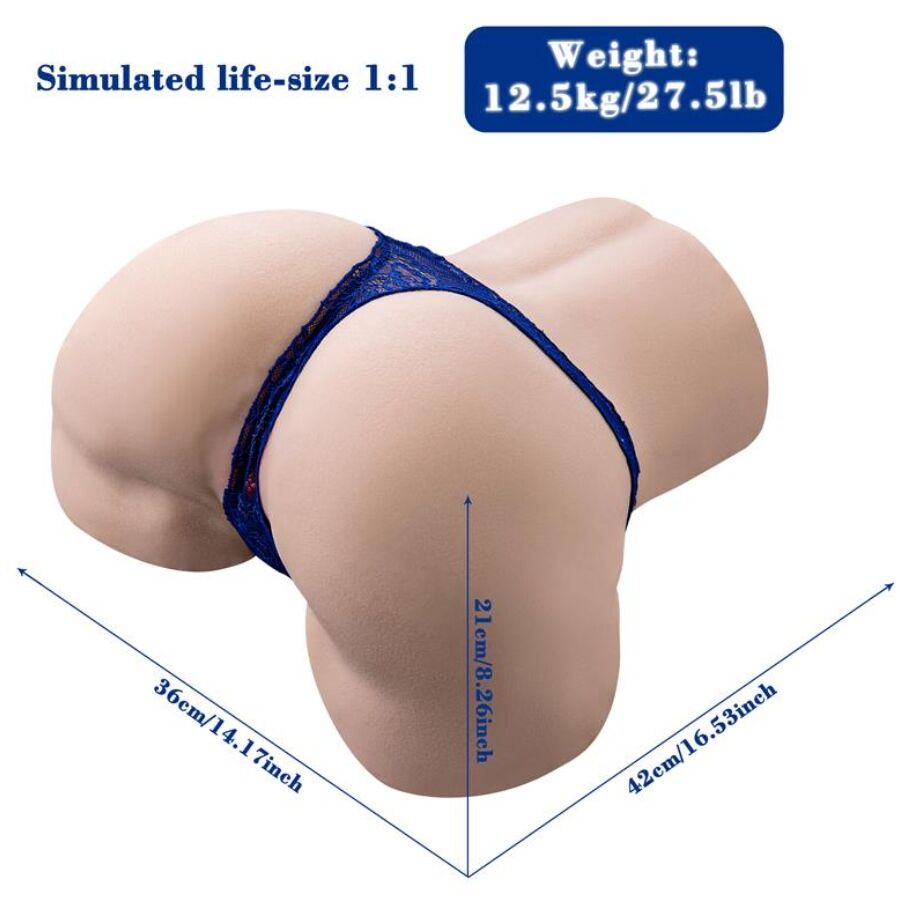 XISE – GINA MASTURBADOR VAGINA REALÍSTICO MULTIPOSICIÓN CON VIBRACIÓN Y CONTROL REMOTO