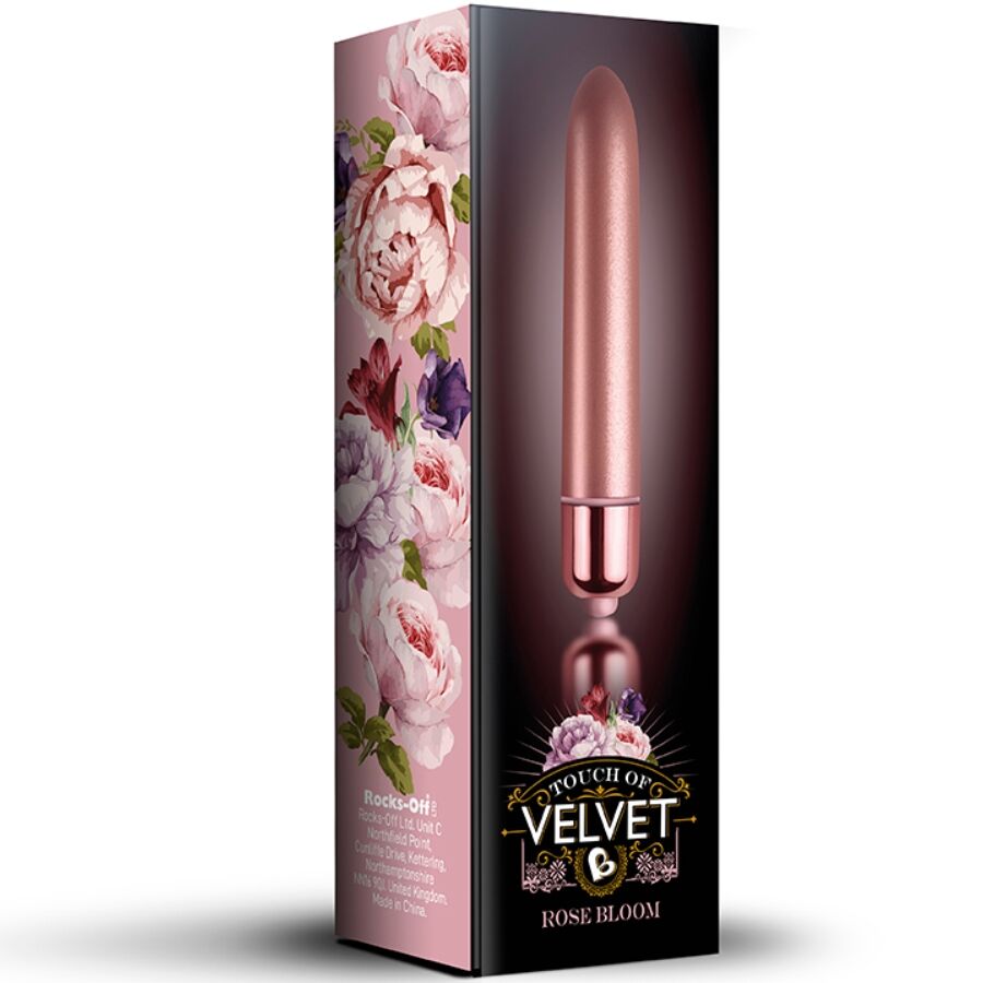 ROCKS-OFF – BALA VIBRADORA TOUCH OF VELVET ROSE BLOOM 10 VELOCIDADES
