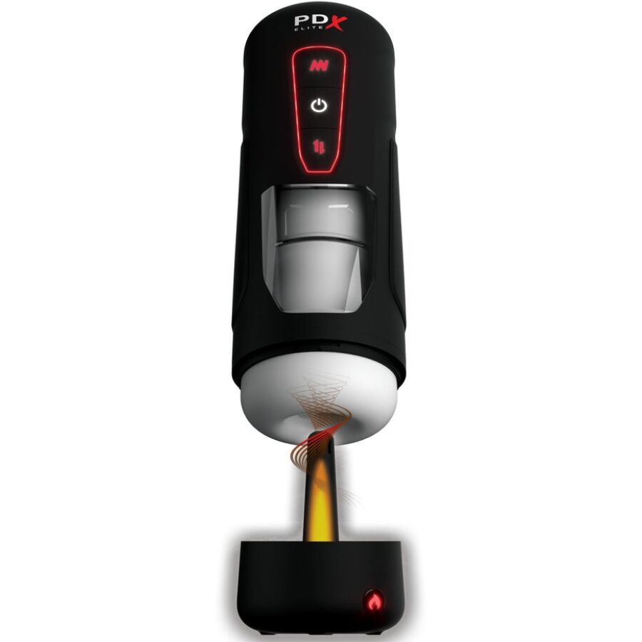 PDX ELITE – MILK ME HOTTER MASTURBADOR AUTOMÁTICO CON THRUSTING Y VIBRACIÓN EFECTO CALOR
