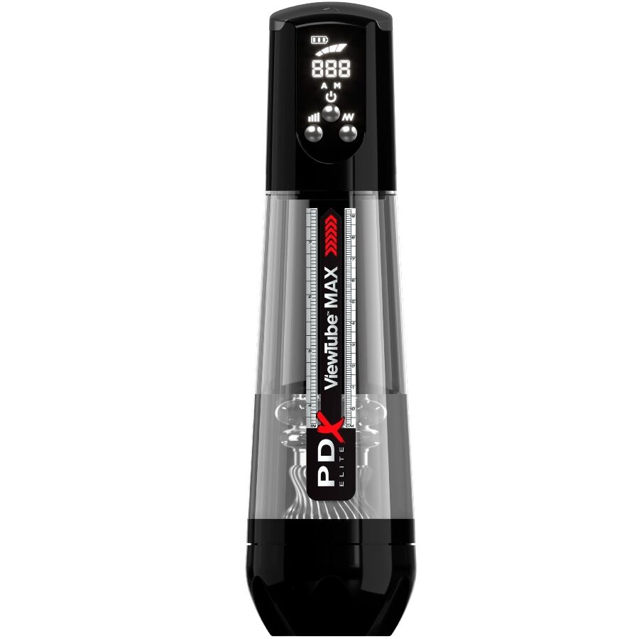 PDX ELITE – VIEWTUBE MAX VIEW MASTURNADOR AUTOMÁTICO CON SUCCIÓN TRANSPARENTE