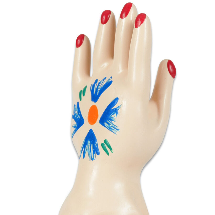 CONDOMERIE – PRESERVATIVO DECORATIVO PINTADO A MANO PALMA DE LA MANO MODELO 1