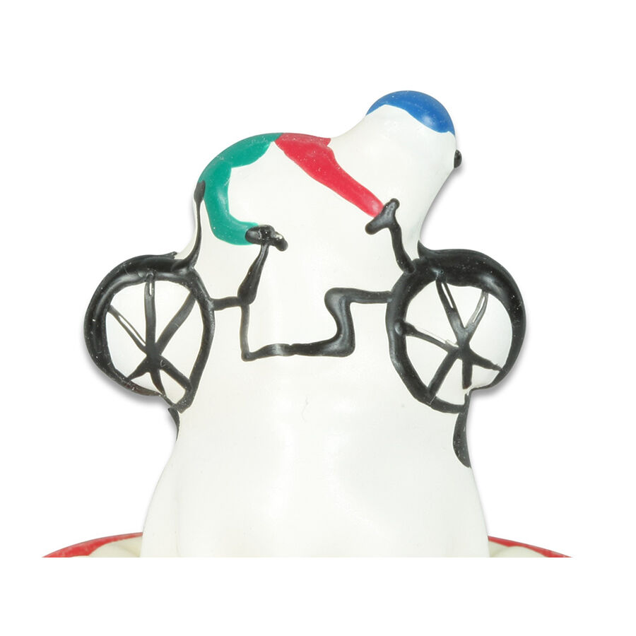 CONDOMERIE – PRESERVATIVO DECORATIVO PINTADO A MANO BICICLETA