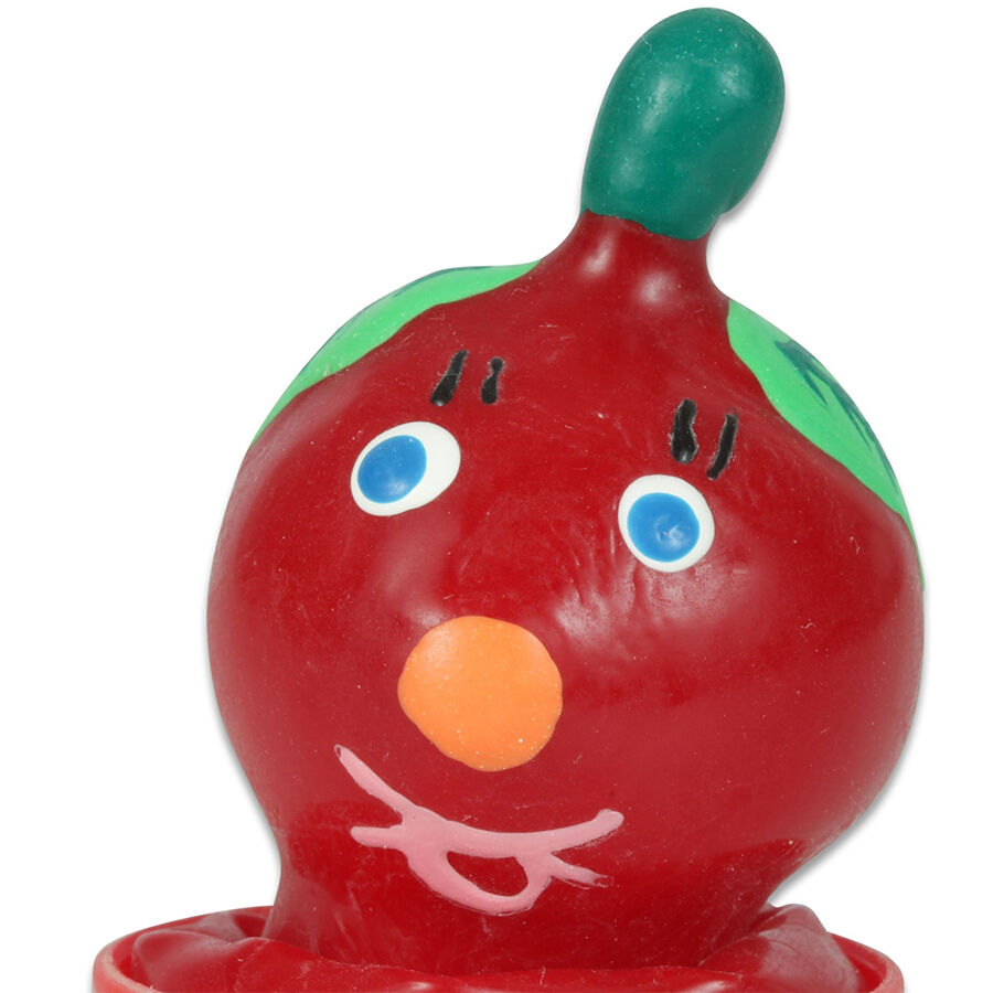 CONDOMERIE – PRESERVATIVO DECORATIVO PINTADO A MANO TOMATE