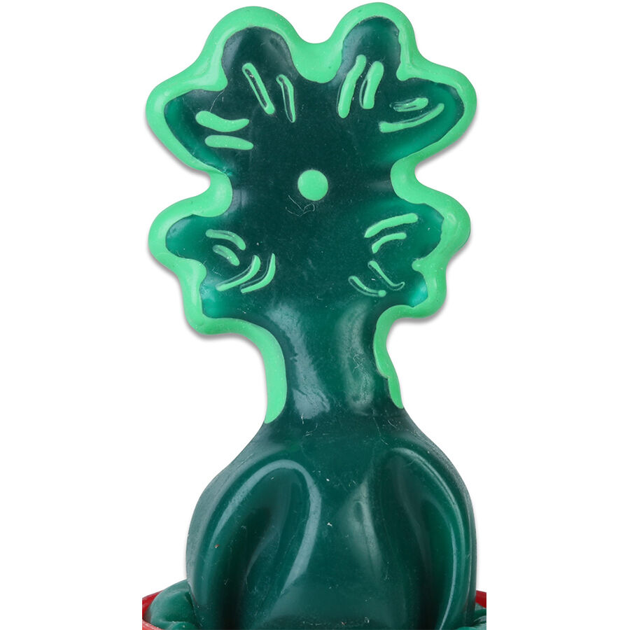 CONDOMERIE – PRESERVATIVO DECORATIVO PINTADO A MANO HOJA DE TRÉBOL