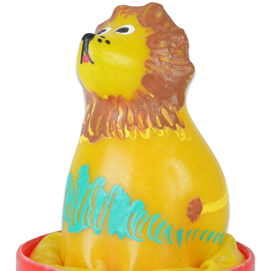 CONDOMERIE – PRESERVATIVO DECORATIVO PINTADO A MANO LEON SENTADO