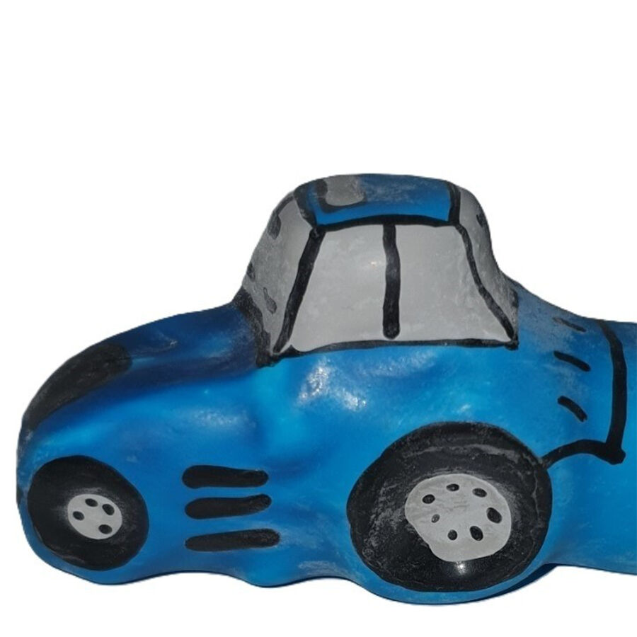 CONDOMERIE – PRESERVATIVO DECORATIVO PINTADO A MANO TRACTOR AZUL XL