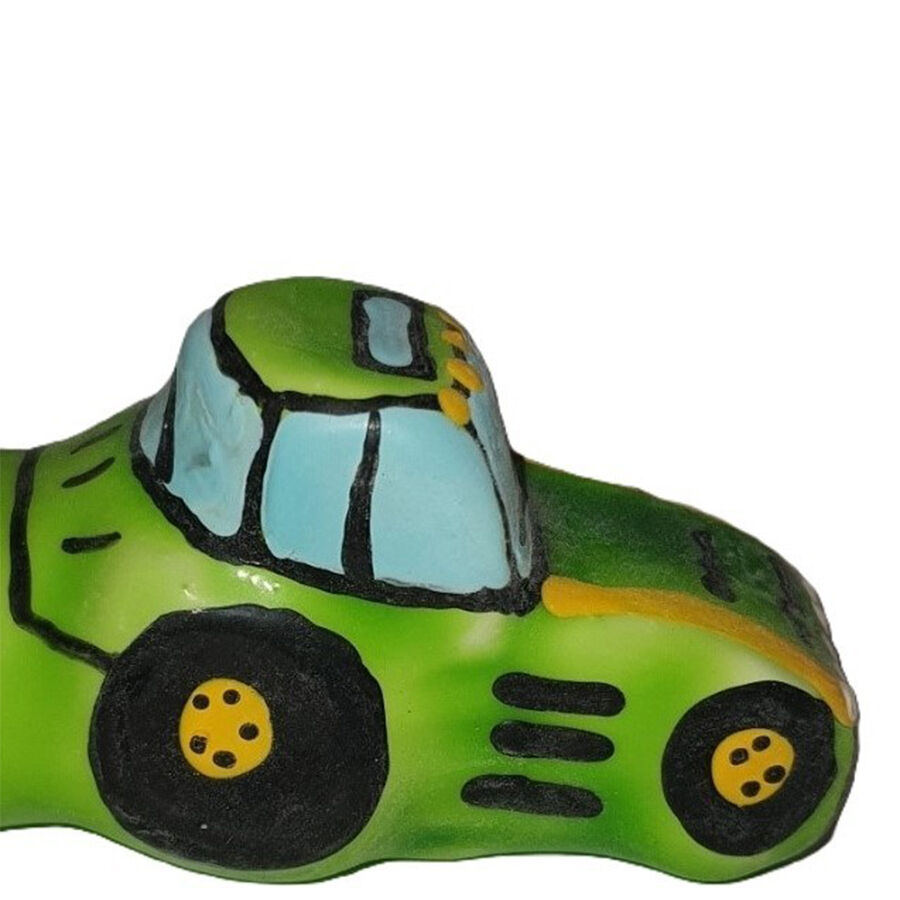 CONDOMERIE – PRESERVATIVO DECORATIVO PINTADO A MANO VERDE TRACTOR XL