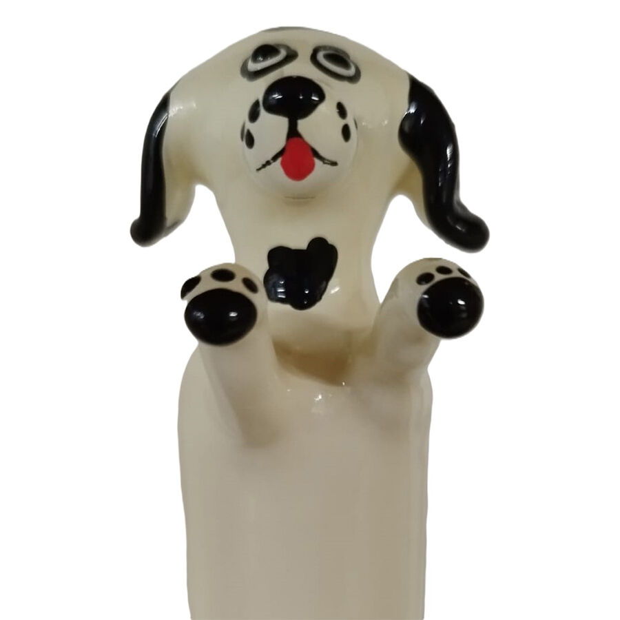 CONDOMERIE – PRESERVATIVO DECORATIVO PINTADO A MANO PERRO BLANCO FELIZ