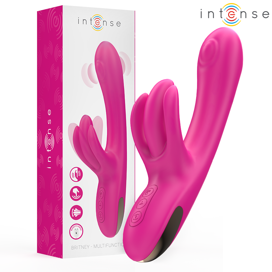 INTENSE – BRITNEY VIBRADOR MULTIFUNCIÓN RABBIT 23 CM ROSA