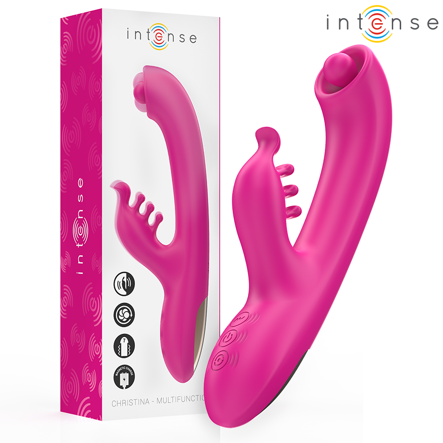 INTENSE – CHRISTINA VIBRADOR MULTIFUNCIÓN RABBIT 22.5 CM ROSA