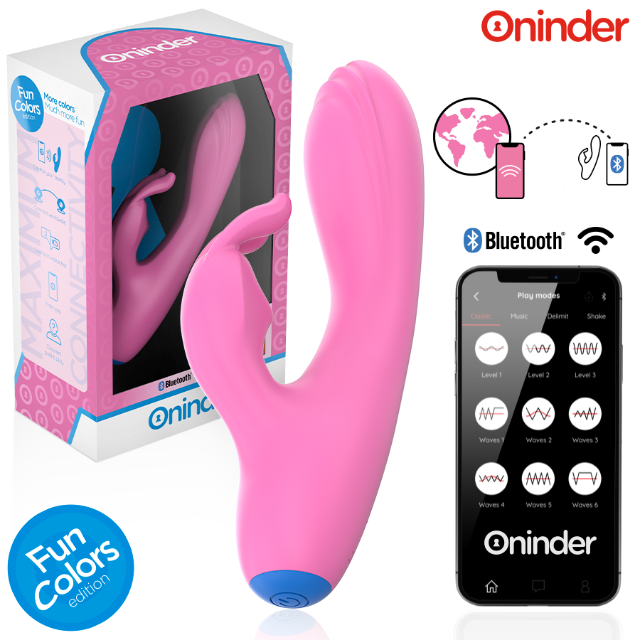 ONINDER CUTE – LOVE BUNNY VIBRADOR PUNTO G Y CLITORIS – APP MUNDIAL GRATUITA