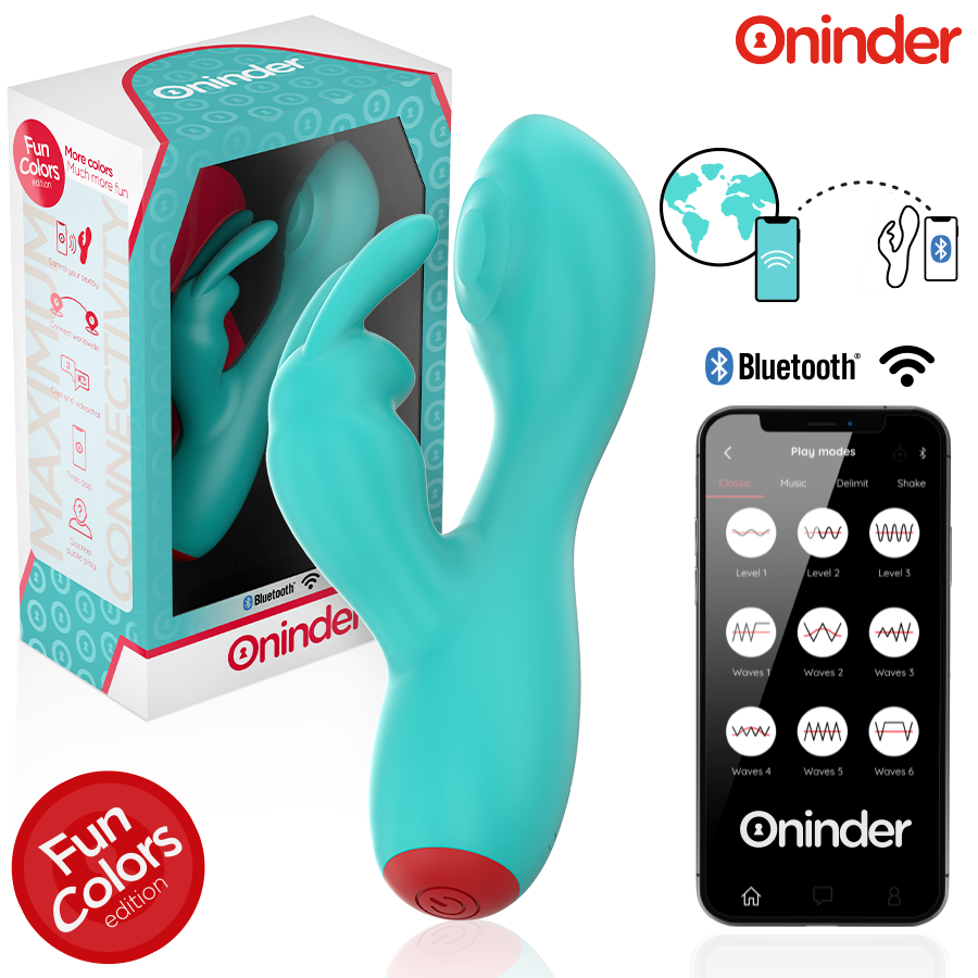 ONINDER CUTE – LOVE BUNNY VIBRADOR PUNTO G Y CLÍTORIS – APP MUNDIAL GRATUITA