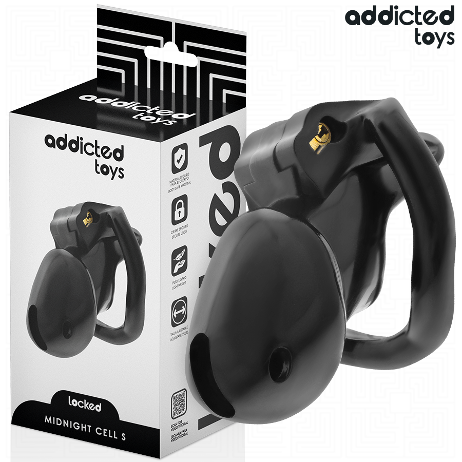 ADDICTED TOYS LOCKED – MINDNIGHT CELL JAULA PARA PENE TALLA S 4.8 CM