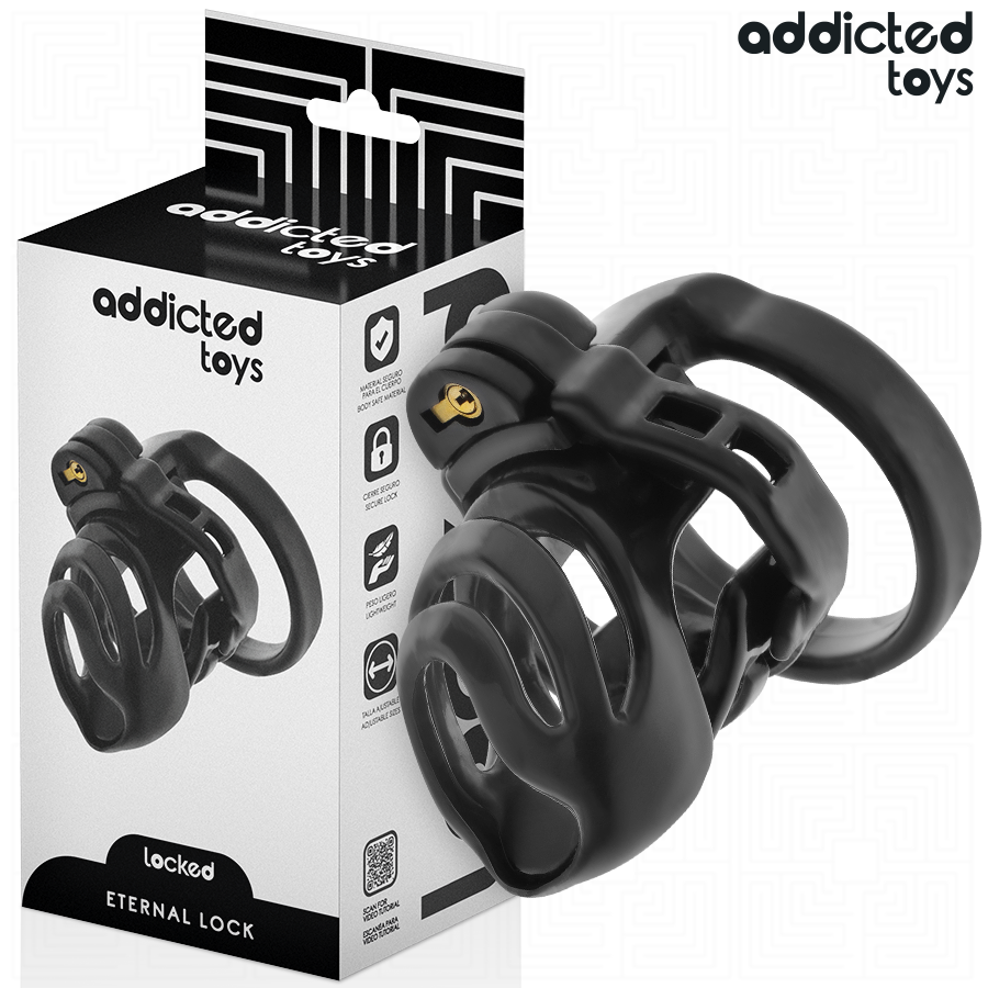 ADDICTED TOYS LOCKED – ETERNAL LOCK JAULA PARA PENE 9 CM