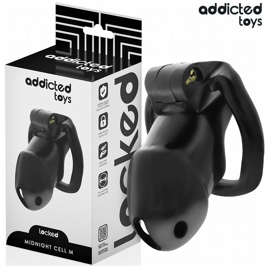 ADDICTED TOYS LOCKED – MINDNIGHT CELL JAULA PARA PENE 4.2 CM TALLA M
