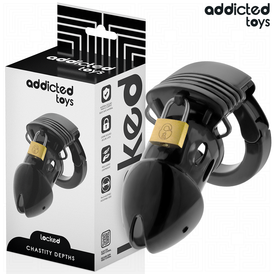 ADDICTED TOYS LOCKED – CHASTITY DEPTHS JAULA PARA PENE 7,5 CM