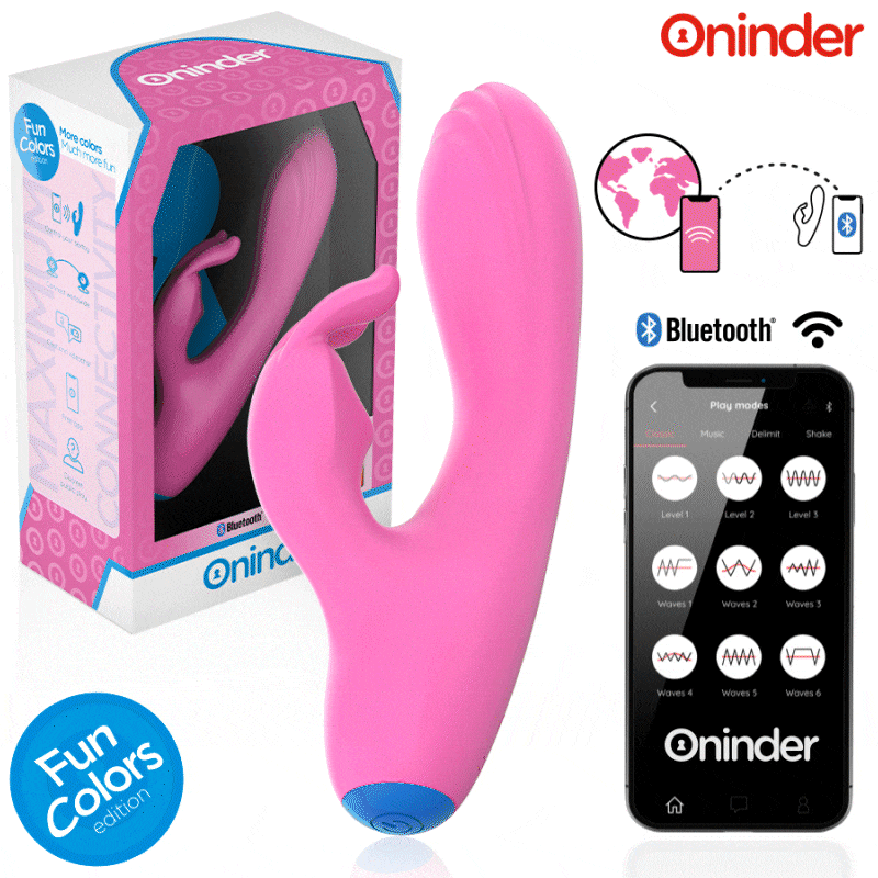 ONINDER CUTE – LOVE BUNNY VIBRADOR PUNTO G Y CLITORIS – APP MUNDIAL GRATUITA