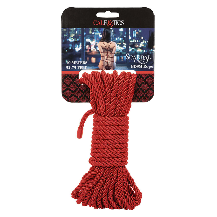 CALEXOTICS – SCANDAL CUERDA BDSM ROJA 10 M