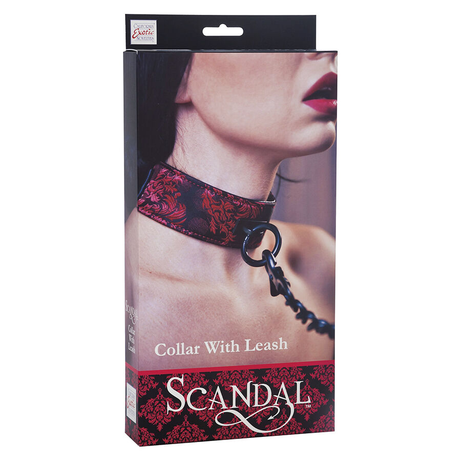 CALEXOTICS – SCANDAL COLLAR CON CORREA NEGRA