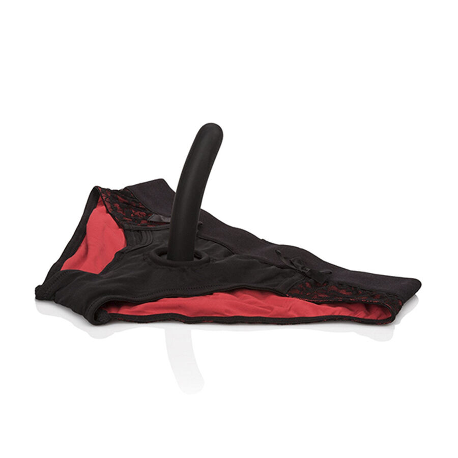CALEXOTICS – SCANDAL SET DE BRAGUITAS ROJAS CON DILDO TALLA S/M
