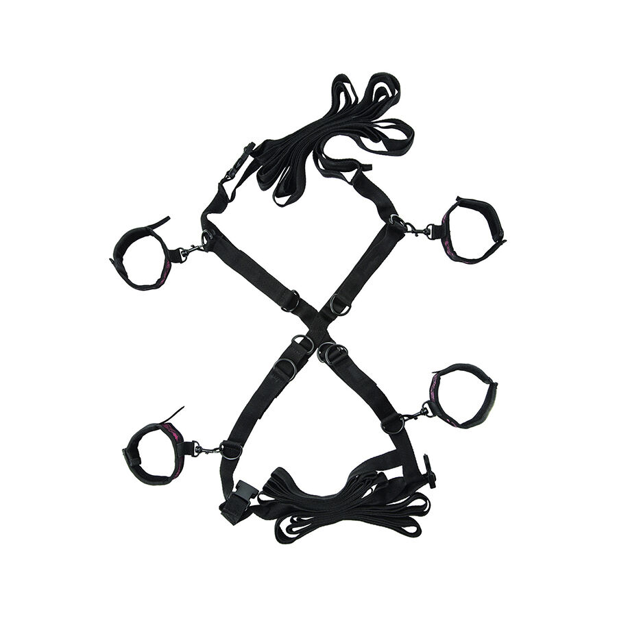 CALEXOTICS – SCANDAL SET DE ATADURAS CRUZADAS CAMA