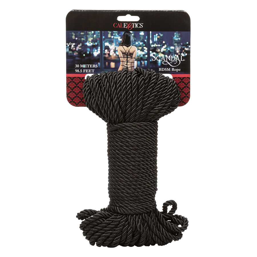 CALEXOTICS – SCANDAL CUERDA BDSM NEGRA 30 M