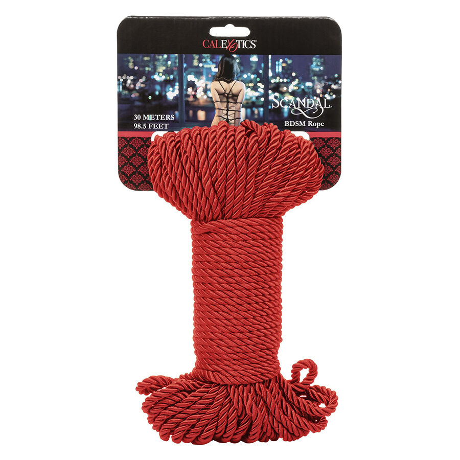 CALEXOTICS – SCANDAL CUERDA BDSM ROJA 30 M
