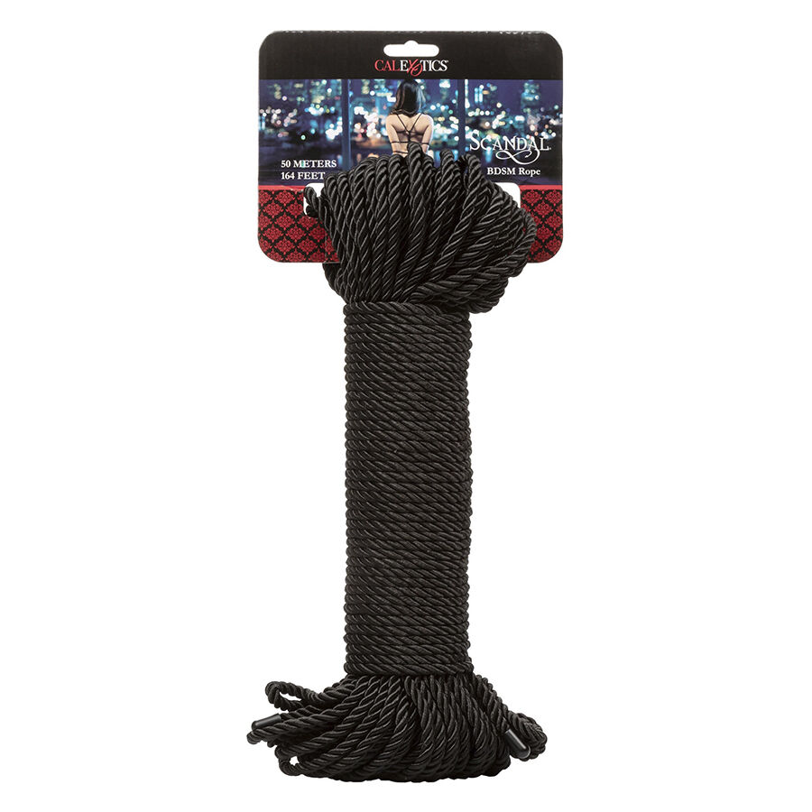 CALEXOTICS – SCANDAL CUERDA BDSM NEGRA 50 M