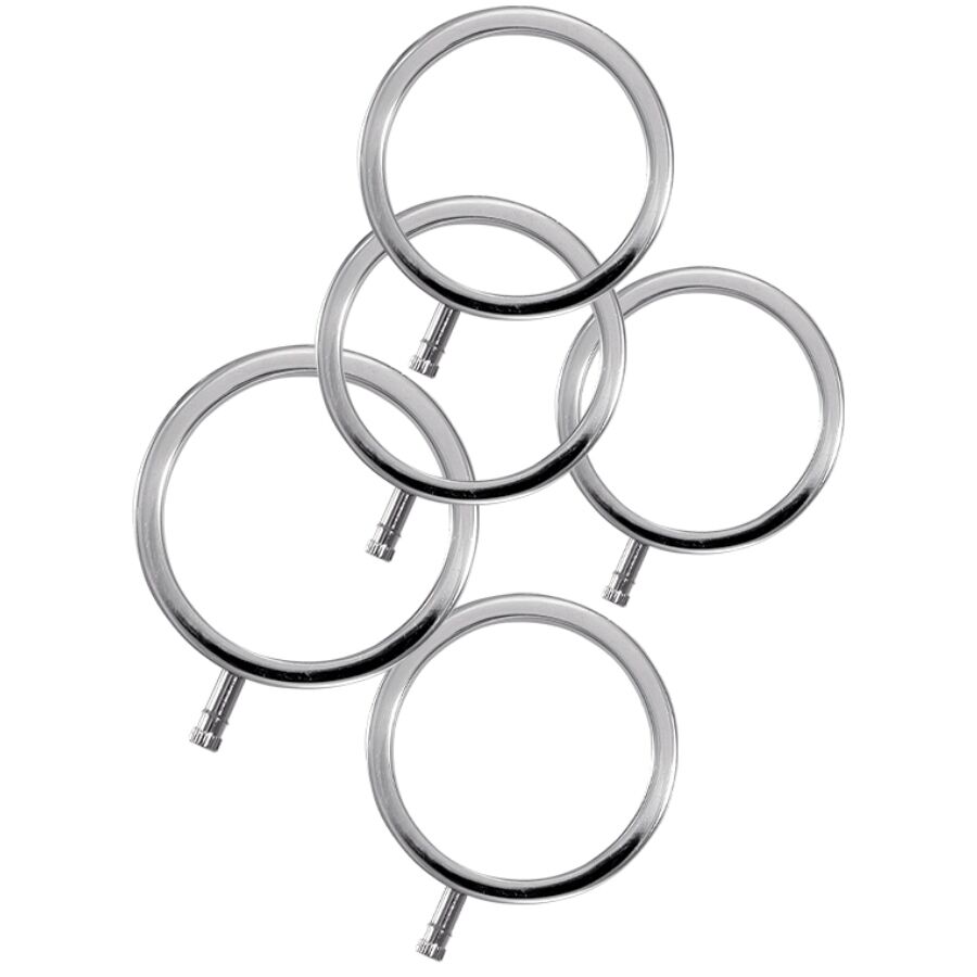 ELECTRASTIM – ELECTRARINGS ANILLOS METÁLICOS PARA EL PENE PACK 5