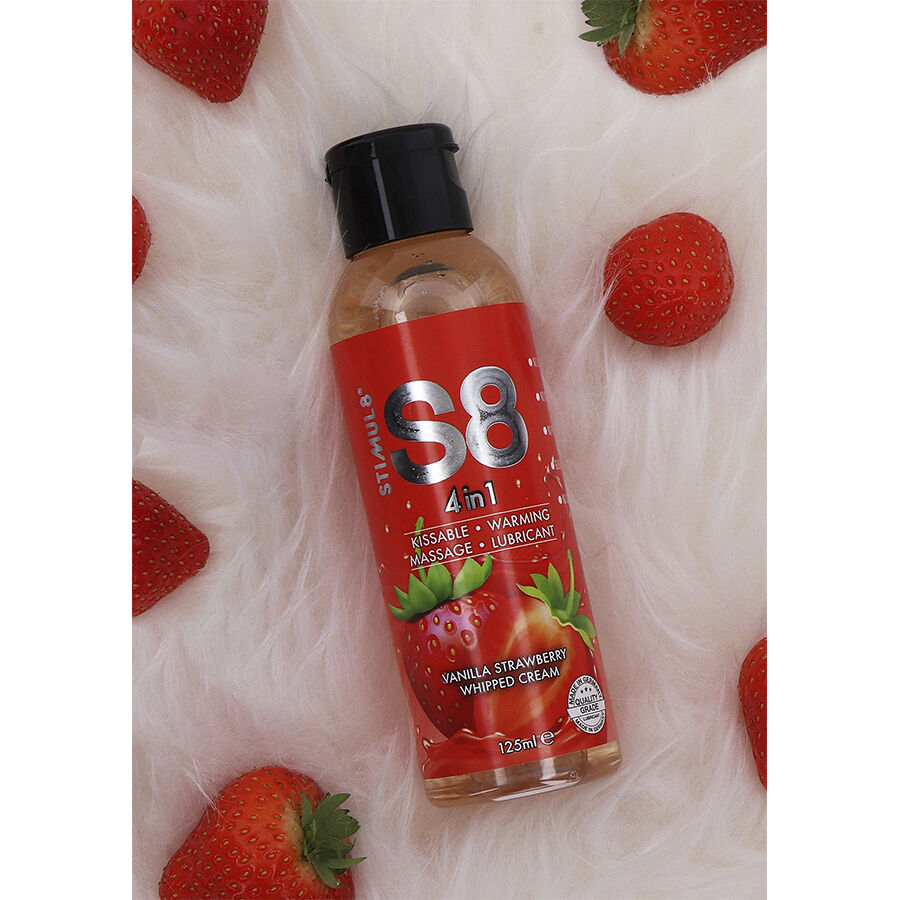 STIMUL8 – S8 4 EN 1 LUBRICANTE POSTRE FRESA 125 ML
