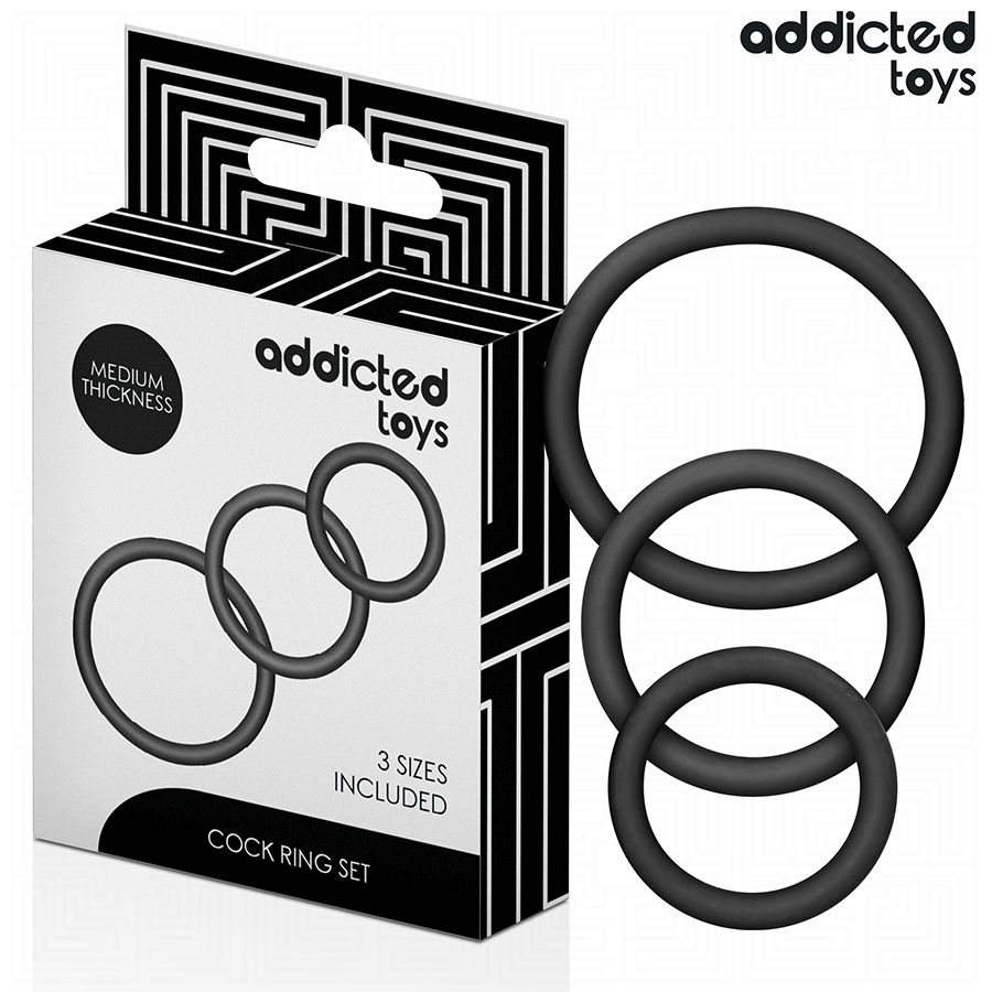 ADDICTED TOYS – SET DE ANILLOS SILICONA MODELO 2