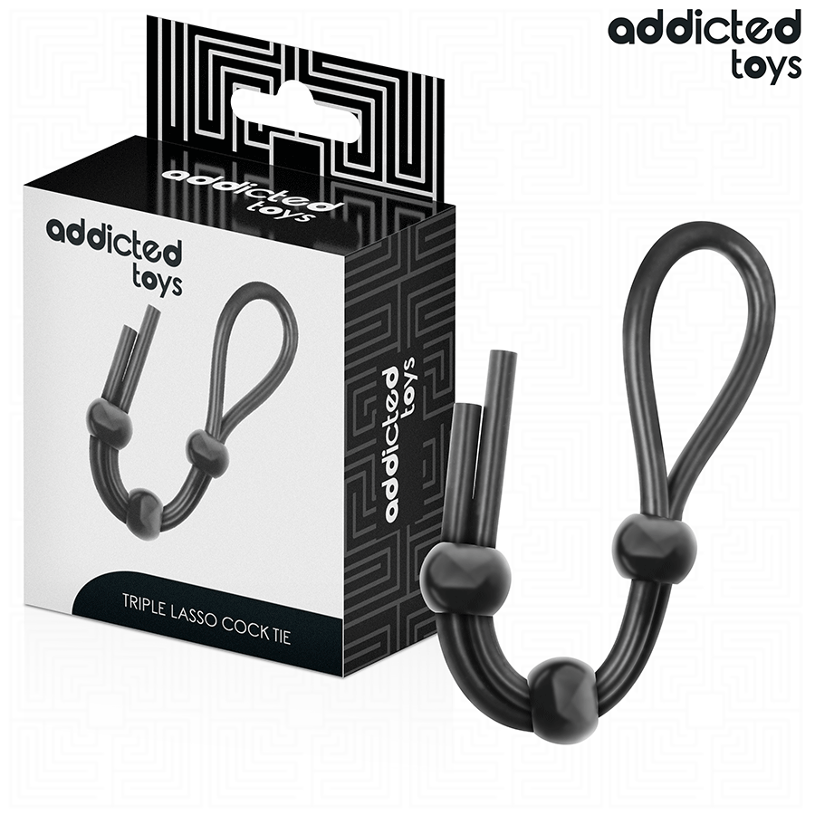 ADDICTED TOYS – CUERDA SILICONA PARA EL PENE DE LAZO TRIPLE